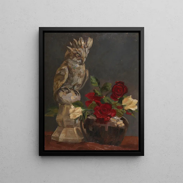 The Cockatoo - Leo Putz — framed artwork on a wall
