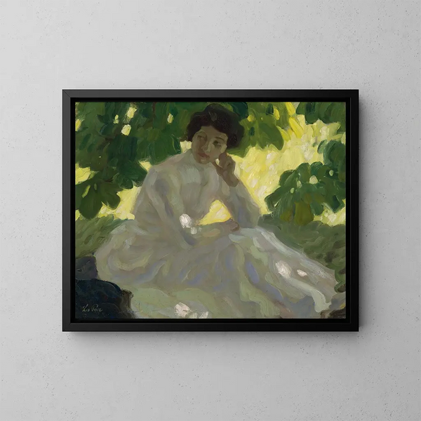 Summer Day Painting - Leo Putz — framed artwork on a wall