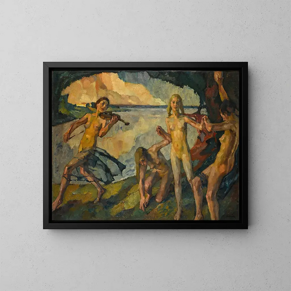 Young Life - Leo Putz — framed artwork on a wall