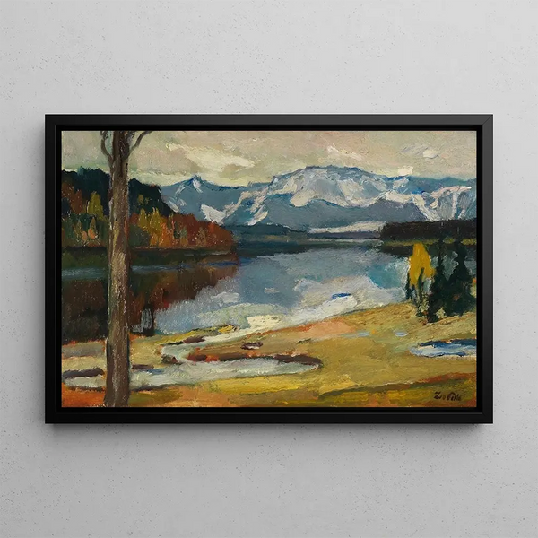 Kampenwand VI - Leo Putz — framed artwork on a wall