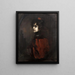 Dame à la cape rouge - Leo Samberger — framed artwork on a wall