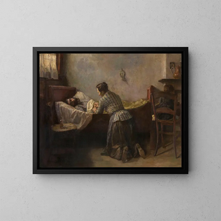 Man Sick - Leo Van Aken — framed artwork on a wall