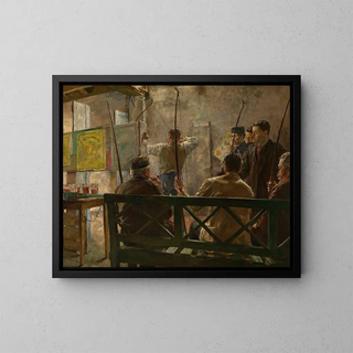 Les Archers - Leo Van Aken — framed artwork on a wall