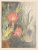 Pots with cacti and flowering plants - Leo Visser — artwork view