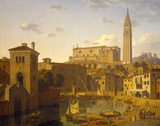 The Port of Piran in Istria - Leo von Klenze — artwork view