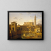 The Port of Piran in Istria - Leo von Klenze — framed artwork on a wall