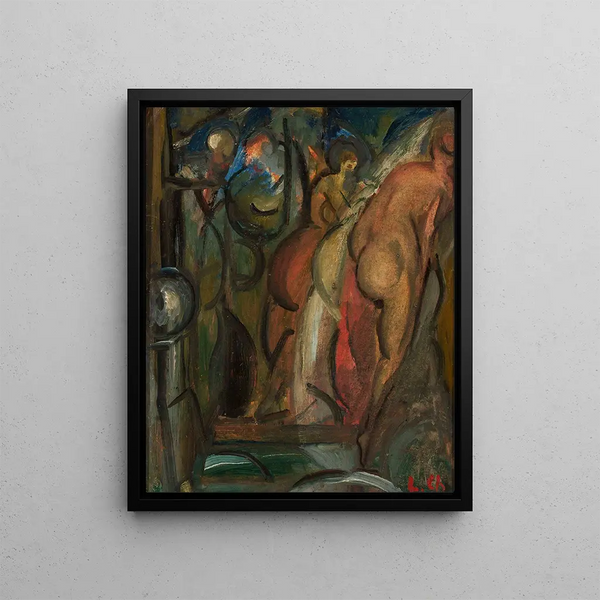 Banquet Painting - Leon Chwistek — framed artwork on a wall
