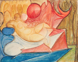 a reclining nude woman - Leon Chwistek — artwork view