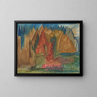 Zakopane in New York - Leon Chwistek — framed artwork on a wall