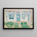 House in Taos - Léon Gaspard — framed artwork on a wall