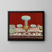 Nature morte aux pâtisseries - Léon Greffe — framed artwork on a wall