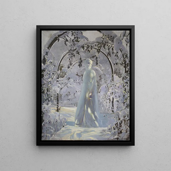 Allégorie de l'hiver - Léon Kamir-Kaufmann — framed artwork on a wall