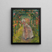 Woman with a naked boy in summer - Léon Kamir - Kaufmann — framed artwork on a wall