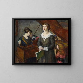 La Chanson - Léon Kroll — framed artwork on a wall
