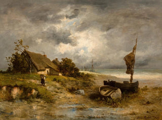 a farm by the sea - Léon Richet — artwork view