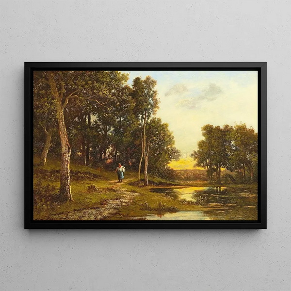 On the way back - Léon Richet — framed artwork on a wall