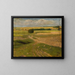 Landscape Painting of Fields - Leon Szpydrowski — framed artwork on a wall