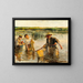 Fishermen - Leon Wyczółkowski — framed artwork on a wall