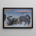 Gertruda Komorowska in the sleigh - Leon Wyczółkowski — framed artwork on a wall