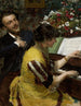 I saw a scene near the piano - Léon Wyczkowski — artwork view
