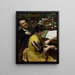 I saw a scene near the piano - Léon Wyczkowski — framed artwork on a wall