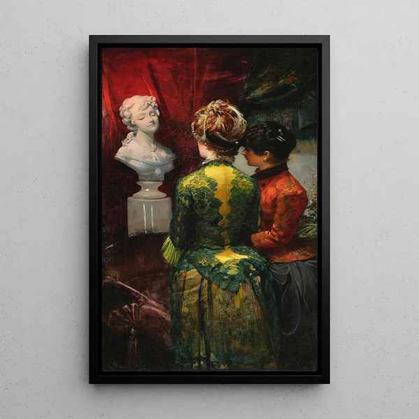 in a boudoir - Leon Wyczółkowski — framed artwork on a wall
