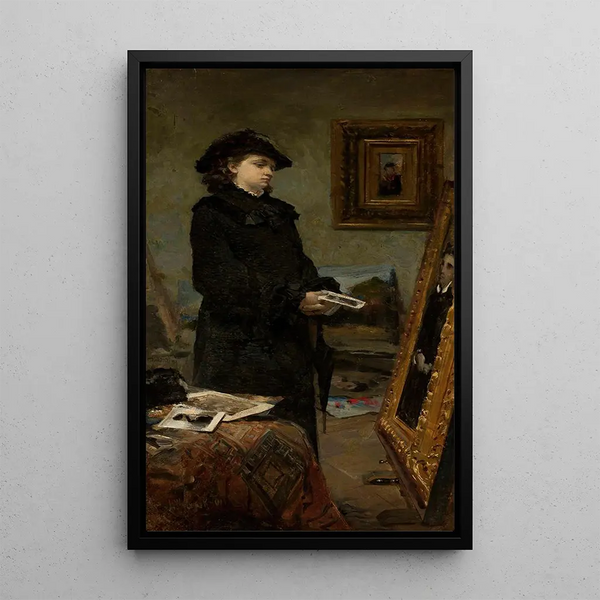 In the painter's studio - Leon Wyczółkowski — framed artwork on a wall