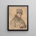 Józef Relidzyski Second Lieutenant - Leon Wyczółkowski — framed artwork on a wall