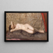 Femme nue allongée - Leon Wyczółkowski — framed artwork on a wall