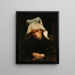 Old woman with a cap - Leon Wyczółkowski — framed artwork on a wall