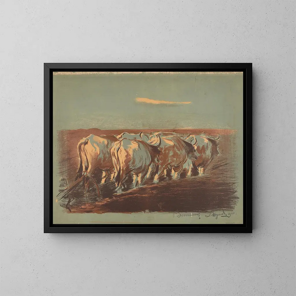 Orc in Ukraine - Leon Wyczółkowski — framed artwork on a wall