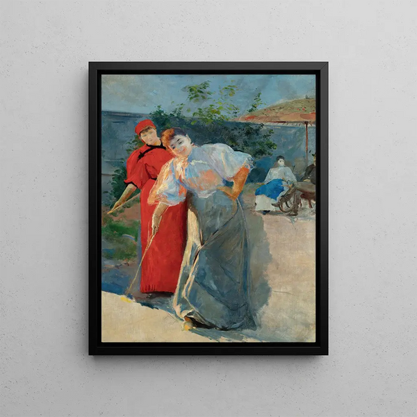 Croquet - Leon Wyczółkowski — framed artwork on a wall