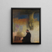 Portrait of Feliks Jasieński at the organ - Leon Wyczółkowski — framed artwork on a wall
