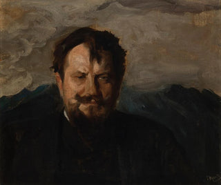 Portrait Painting of Jan Kasprowicz - Leon Wyczółkowski — artwork view