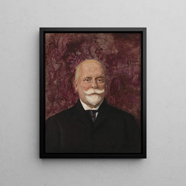 Portrait Painting of Léon Biliński - Leon Wyczółkowski — framed artwork on a wall