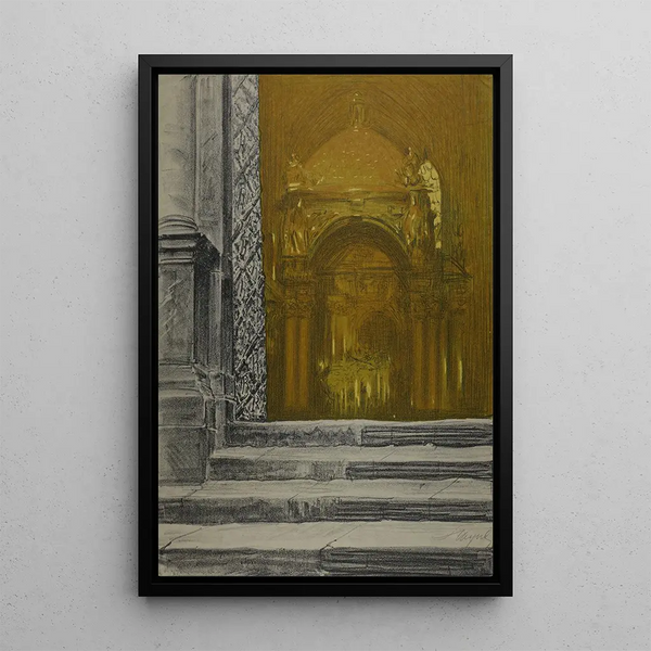 Saint Stanislas - Leon Wyczółkowski — framed artwork on a wall