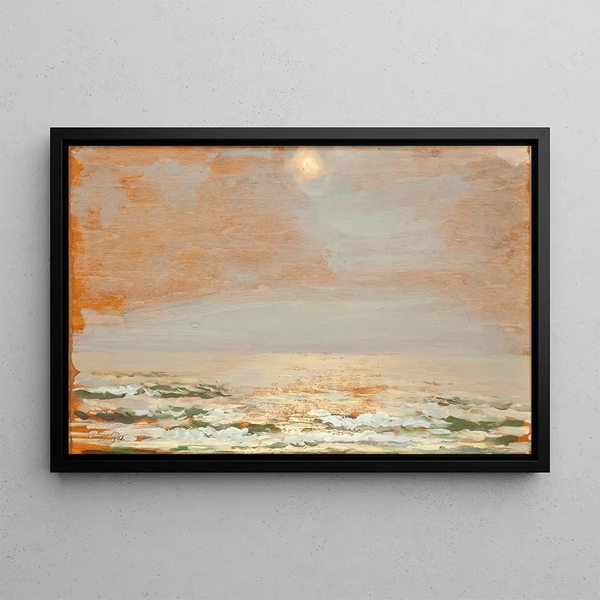 Sea at Poga IV - Leon Wyczółkowski — framed artwork on a wall