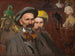 Self-portrait with Konstanty Laszczka - Leon Wyczółkowski — artwork view