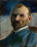Self-portrait Painting - Leon Wyczółkowski — artwork view