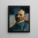 Self-portrait Painting - Leon Wyczółkowski — framed artwork on a wall