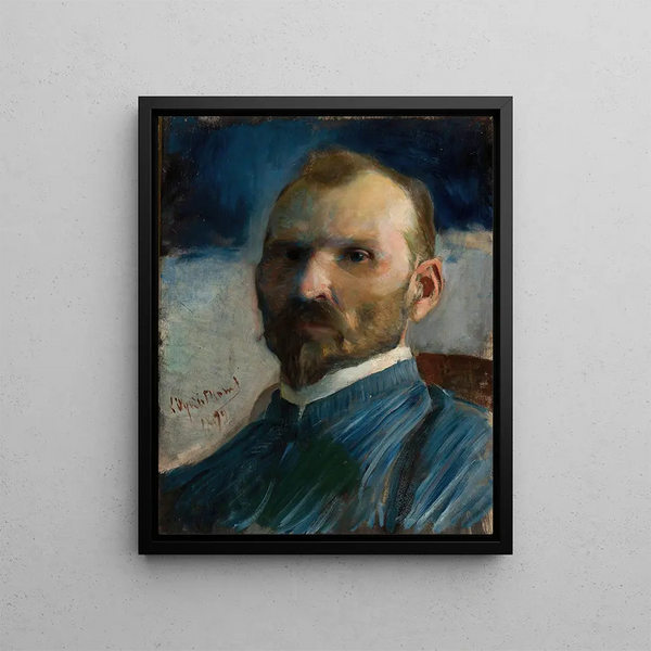 Self-portrait Painting - Leon Wyczółkowski — framed artwork on a wall