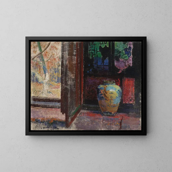 Nature morte painting - Leon Wyczółkowski — framed artwork on a wall