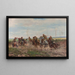 Battle scene - Leonard Wintorowski — framed artwork on a wall