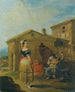 a woman standing in front of a music group - Leonardo Alenza y Nieto — artwork view
