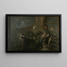 La mort de Daoz dans le terrain d'artillerie de Montelen - Leonardo Alenza y Nieto — framed artwork on a wall