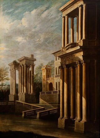 Exterior view of buildings - Leonardo Coccorante — artwork view