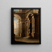 View of the Interior of a Building - Leonardo Coccorante — framed artwork on a wall