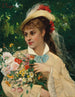 The girl with flowers - Leonardo Gasser — artwork view