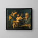 Sainte Famille with Madonna teaching the Child Jesus to read - Leonello Spada — framed artwork on a wall