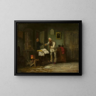 The Violinist - Leonid I. Solomatkin — framed artwork on a wall